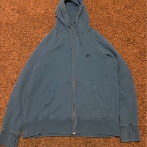 Nike SB Blue Lightweight Hoodie Jacket size M men’s